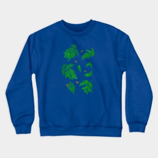 Coniferous Cedar Leaf Pattern (royal blue) Crewneck Sweatshirt